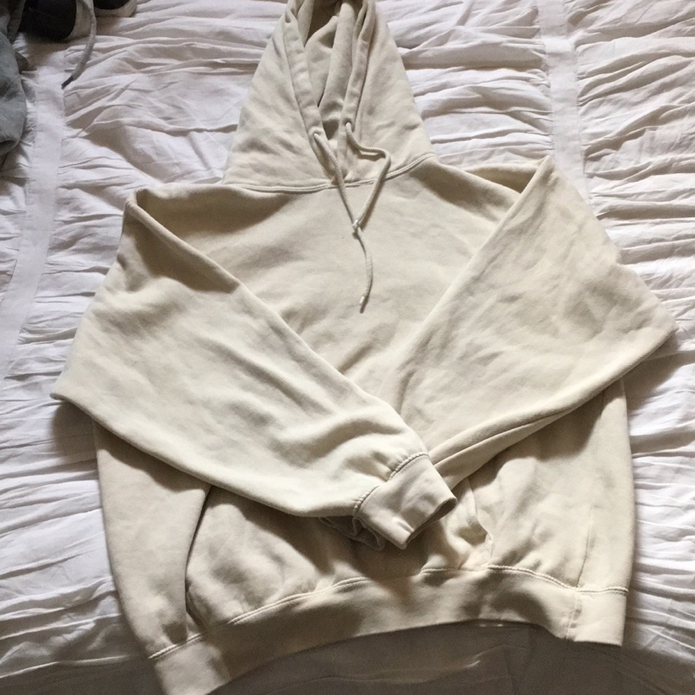 BRANDY MELVILLE: Light yellow Hoodie
